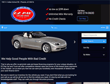 Tablet Screenshot of ezpaycarandtruck.com
